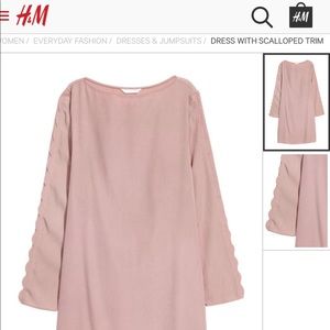 H&M pale pink dress. Medium. NWT